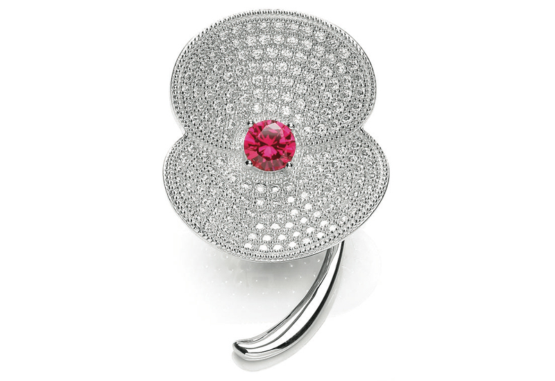 Bouton reveals Royal British Legion poppy brooch